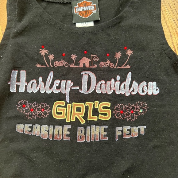 Harley-Davidson Black Tank Top, 6x - Picture 3 of 5